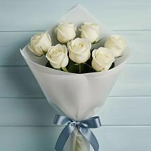 Букет 7 Белых роз Эдлесс Лав в Сосенском