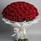 Букет 101 Красная роза Блэк Мэджик в Сосенском