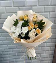 Букет цветов из:  Розы и Хризантемы в Сосенском