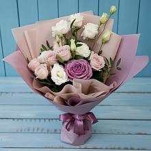 Букет цветов из:  Розы и Лизиантусы в Сосенском