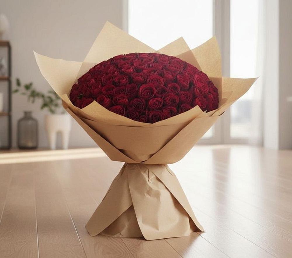 Букет 101 Красная роза в Сосенском