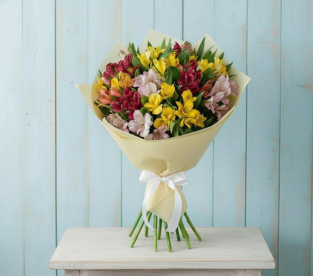 Букет цветов из: Альстромерии в Сосенском