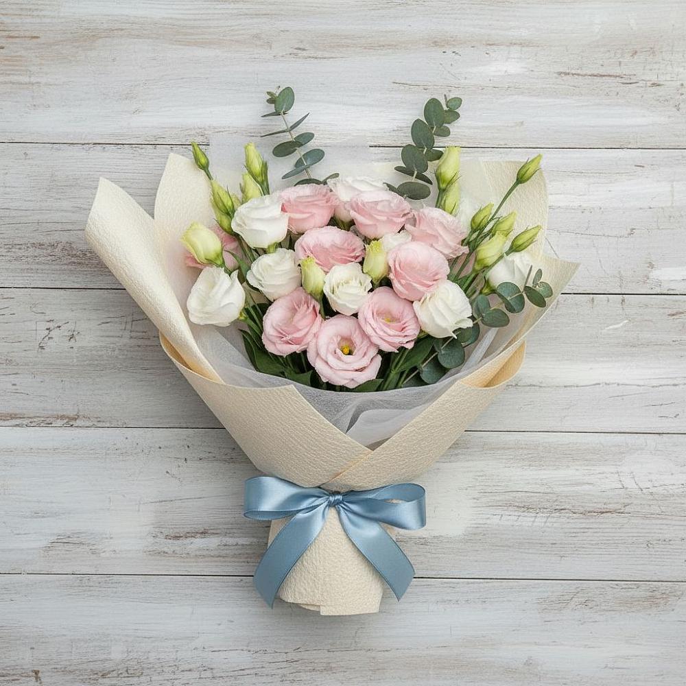 Букет цветов из: Лизиантусы в Сосенском